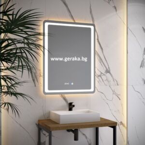 LED огледало за баня с нагревател touch 70х90 + Дисплей