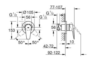 Хигиенен душ комплект Grohe