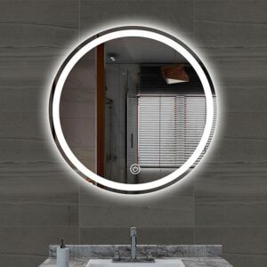 LED огледало за баня с осветление кръгло Ф60 или Ф80