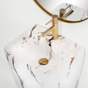 Мивка тип кашпа Masivo Marble
