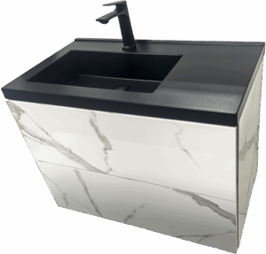 PVC МЕБЕЛ ЗА БАНЯ Porto L 80 Marble B