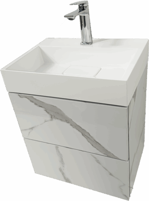 PVC МЕБЕЛ ЗА БАНЯ Tito 50 Marble W