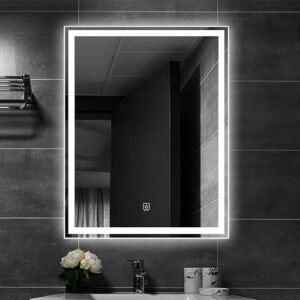 Огледало за баня с 3 LED светлини 60х80
