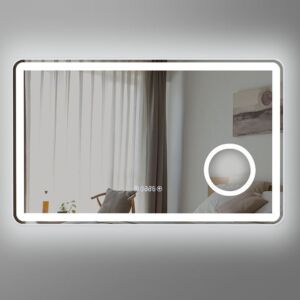 LED огледало за баня с нагревател touch 80х60 + Дисплей LED огледало за баня с нагревател touch 80х60 + Дисплей