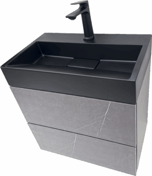 PVC МЕБЕЛ ЗА БАНЯ Matera 60 PUSH Concrete B
