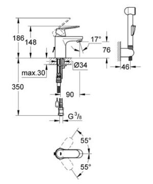 Смесител Grohe Eurosmart