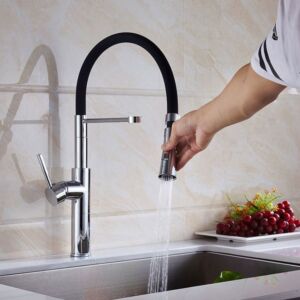Кухненски смесител с душ Blandini Brass Chrom