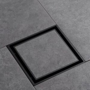 Рогов сифон за баня Kuadra Black