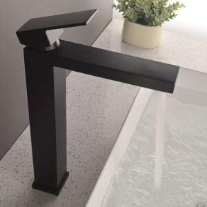 Висок черен смесител за баня Blandini Travis L Black