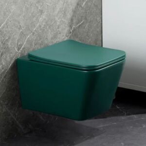Зелен мат висяща тоалетна чиния Green