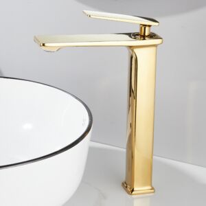 Златен висок смесител Blandini Alure L Gold