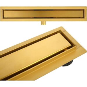 Линеен сифон за баня SOLID Gold 60 см УЛТРА НИСЪК