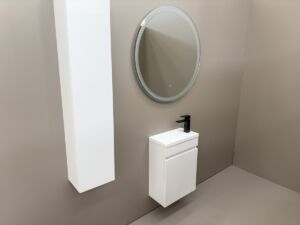 Малък шкаф за баня от ПВЦ Mini 43 WHITE