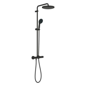 Черна душ система с термостат Grohe Tempesta 250