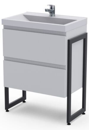 PVC МЕБЕЛ ЗА БАНЯ FORLI 60 С МЕТАЛНА РАМКА
