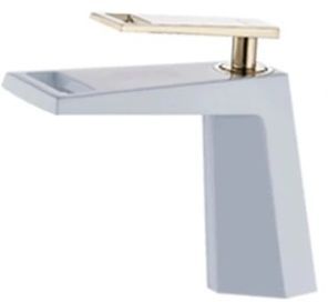 Бял смесител за мивка Blandini Flip White