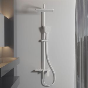 Бял душ със скрит чучур Aqua White