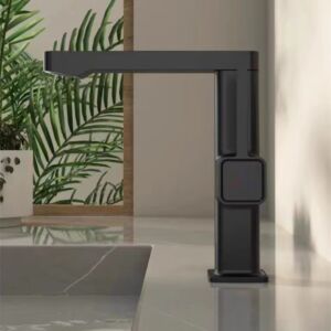 Черен смесител за мивка Blandini Yokon S Black