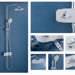 Душ система със скрит чучур Blandini Pleasure Rain White/Ch