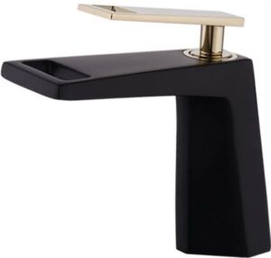 Черен смесител за баня Blandini Flip S Black/G