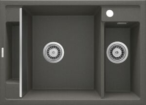Двойна кухненска мивка Deante Magnetic 69x50 Antracite