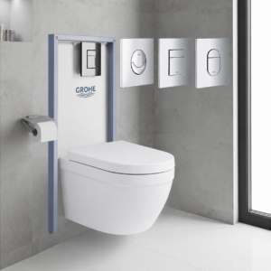 Казанче за вграждане Grohe + висяща тоалетна със скрит монтаж Grohe