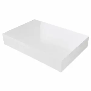 ПВЦ плот за мивка тип купа бял 50x40