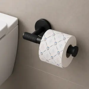 WC държач за тоалетна хартия черен мат Vivo Black