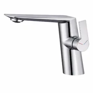 Нисък хромиран смесител за баня Silia Chrome