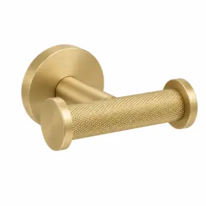 Двоен малък държач за кърпа/гъба, Brushed gold матирано злато Vito Gold