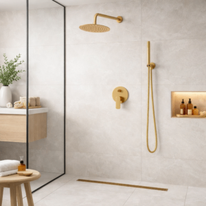 Душ система за вграждане Spark Brushed Gold