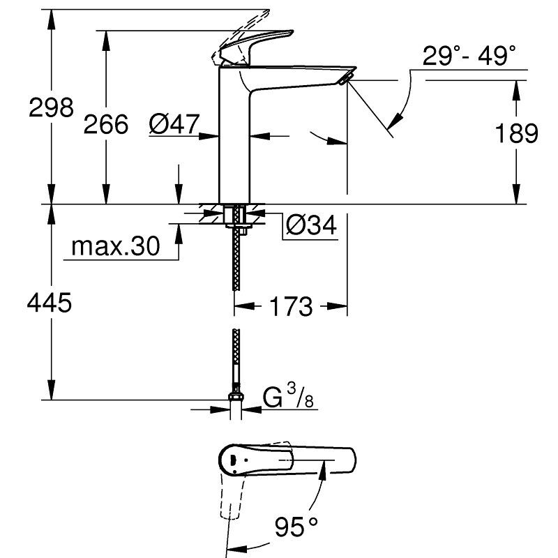 Grohe Eurosmart Black XL - Image 4