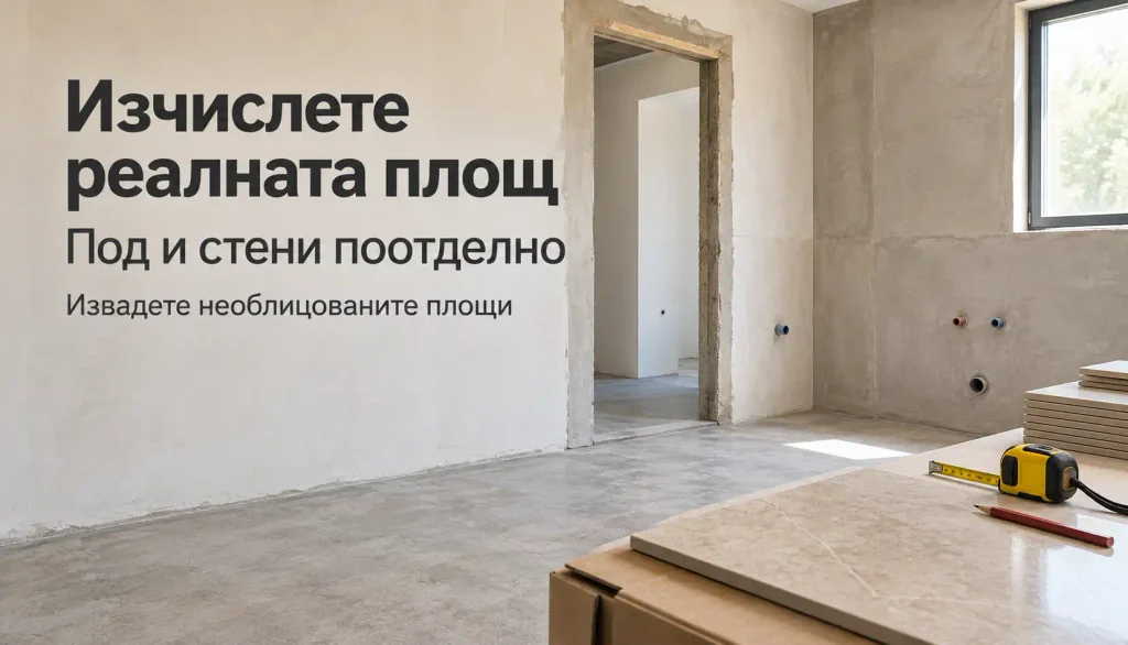 изчисляване на реална площ