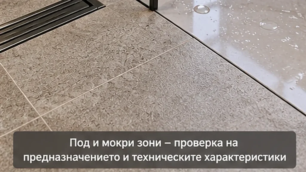 под и мокри зони
