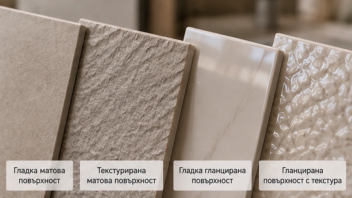 Матови или гланцирани плочки за баня: какви са разликите и как да изберете